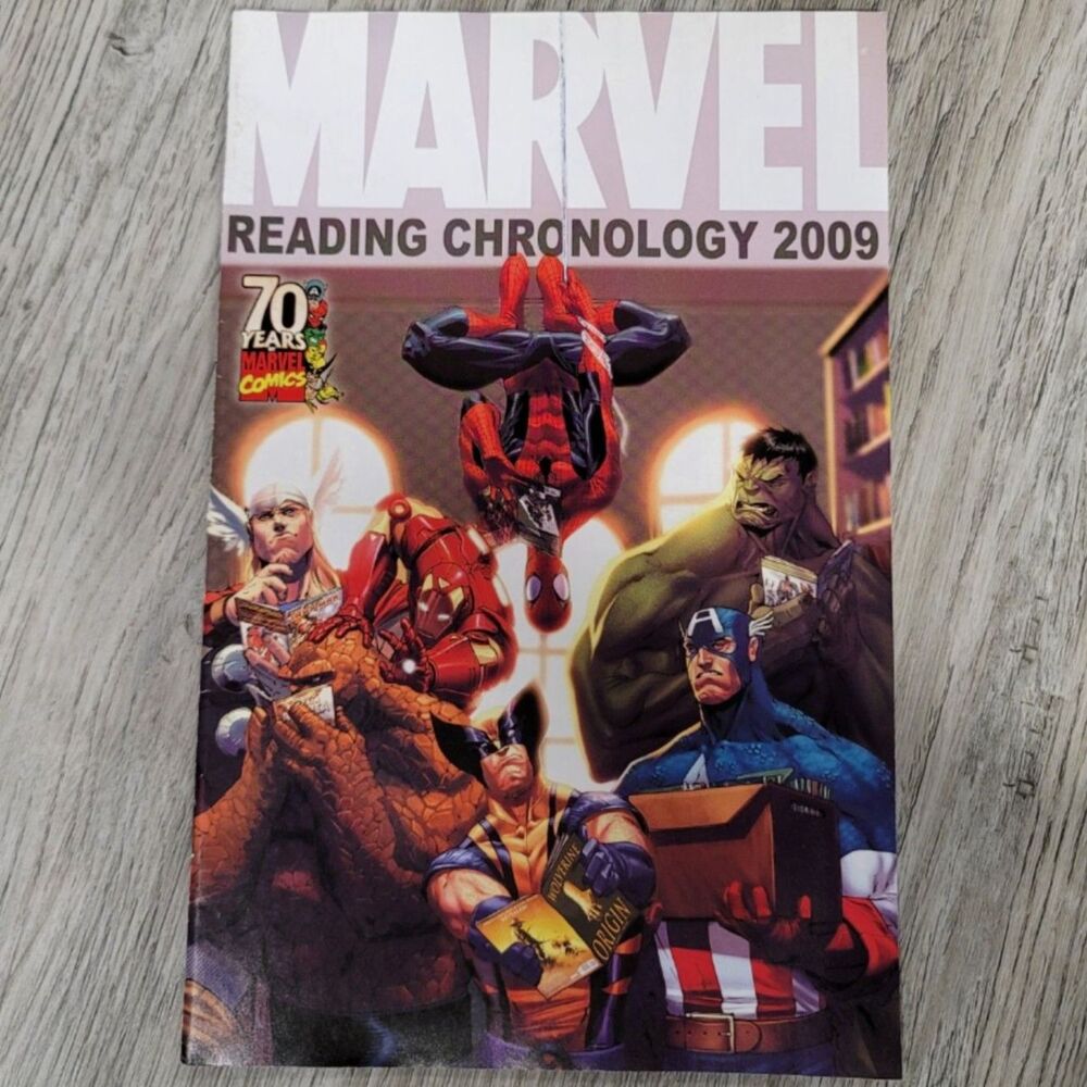 Marvel Reading Chronology 2009 #1 Comic - EXCELLENT - 70th Anniversary Guide